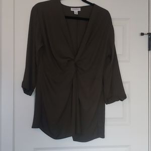 Olive maternity blous